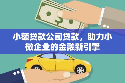 肥乡小额贷款公司贷款，助力小微企业的金融新引擎