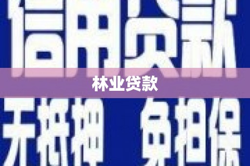 新会林业贷款