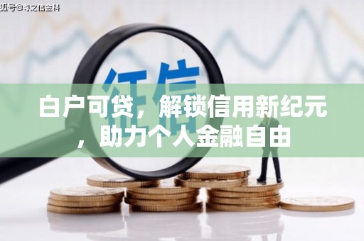进贤白户可贷，解锁信用新纪元，助力个人金融自由