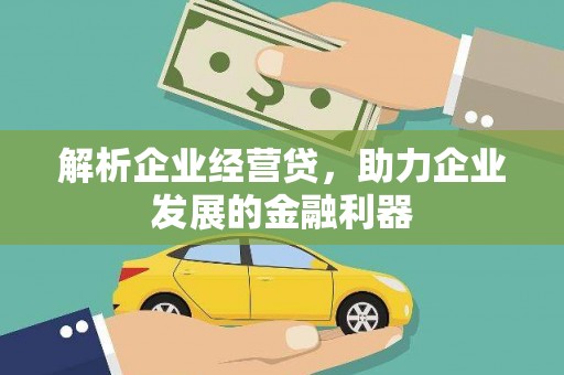 天台解析企业经营贷，助力企业发展的金融利器