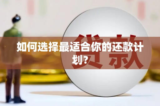 历城如何选择最适合你的还款计划？