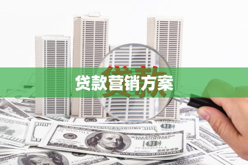 越秀贷款营销方案