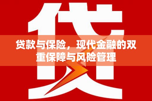 淇滨贷款与保险，现代金融的双重保障与风险管理