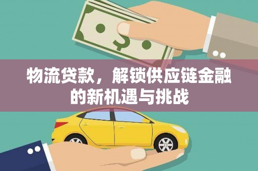 舞阳物流贷款，解锁供应链金融的新机遇与挑战
