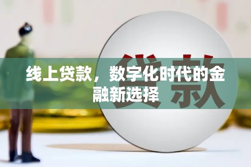 新邱线上贷款，数字化时代的金融新选择