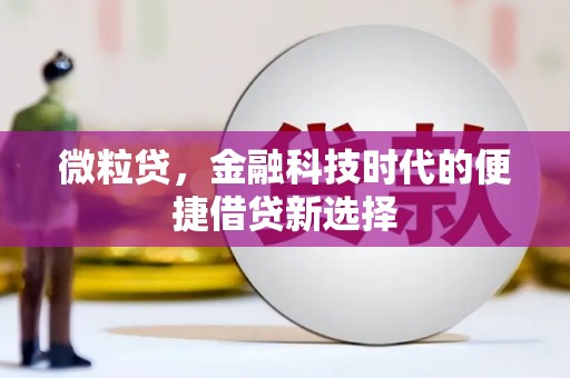 景谷微粒贷，金融科技时代的便捷借贷新选择